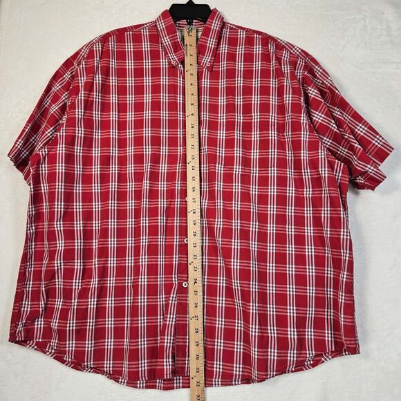 Wrangler Hero Shirt Mens 3XL Short Sleeve Chest Pockets Red - Picture 4 of 8